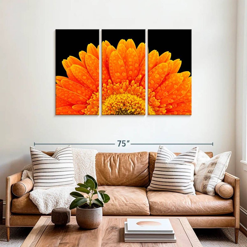 Harnek Gerbera Flower Dewdrops, 36" H x 57" W