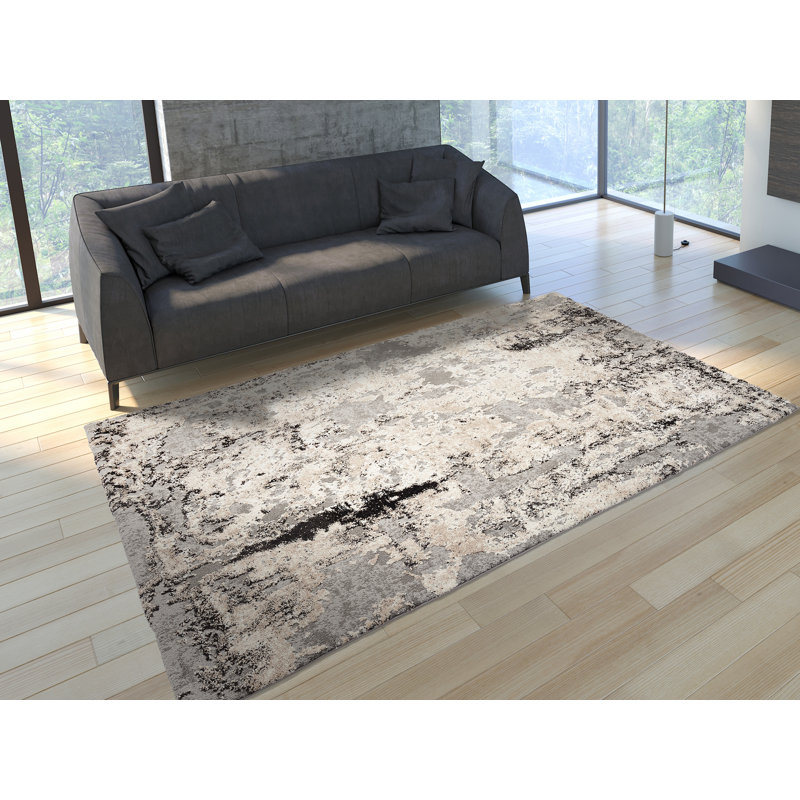 Colegrove Shaggy Grey Rug, Rectangle 200 x 290cm