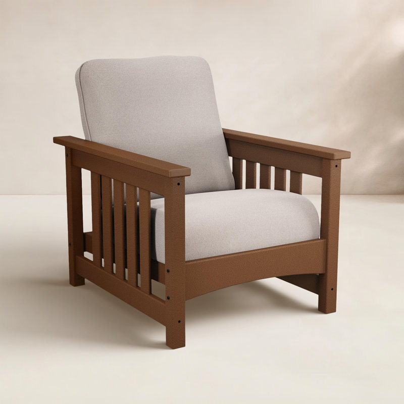 Club Outdoor Lounge Chair, Dune Burlap Revolution®, Off White