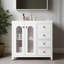 Meuble-lavabo 36 po avec deux portes à fermeture douce, tablettes réglables