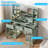 Modern Green Dressing Table with Glass Top - 3 Drawers, 2-Tier Shelves, Glass Doors & Hair Dryer Holder-2097773887