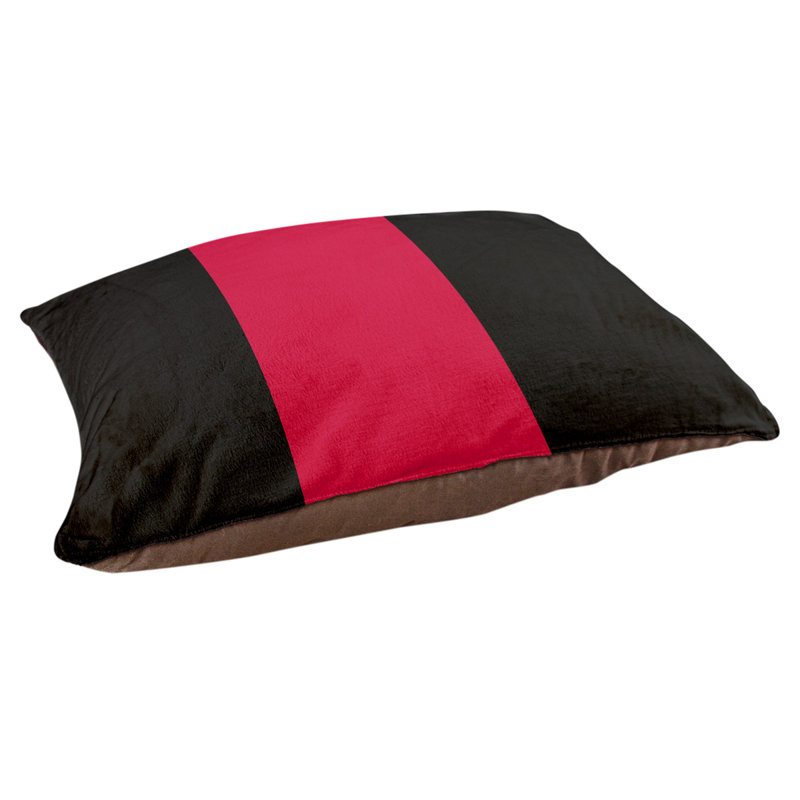 Coussin Atlanta, Noir / rouge / noir, Medium (28" W x 18" D x 6" H)