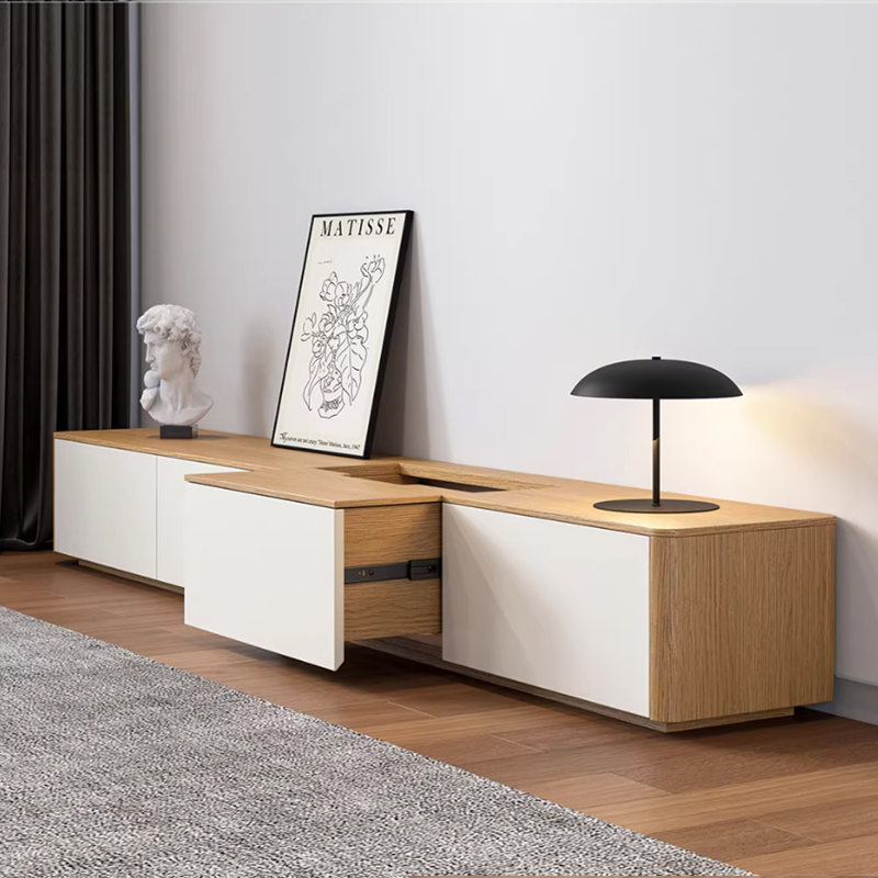 Meuble télé Modern Burlywood, Brun orangé