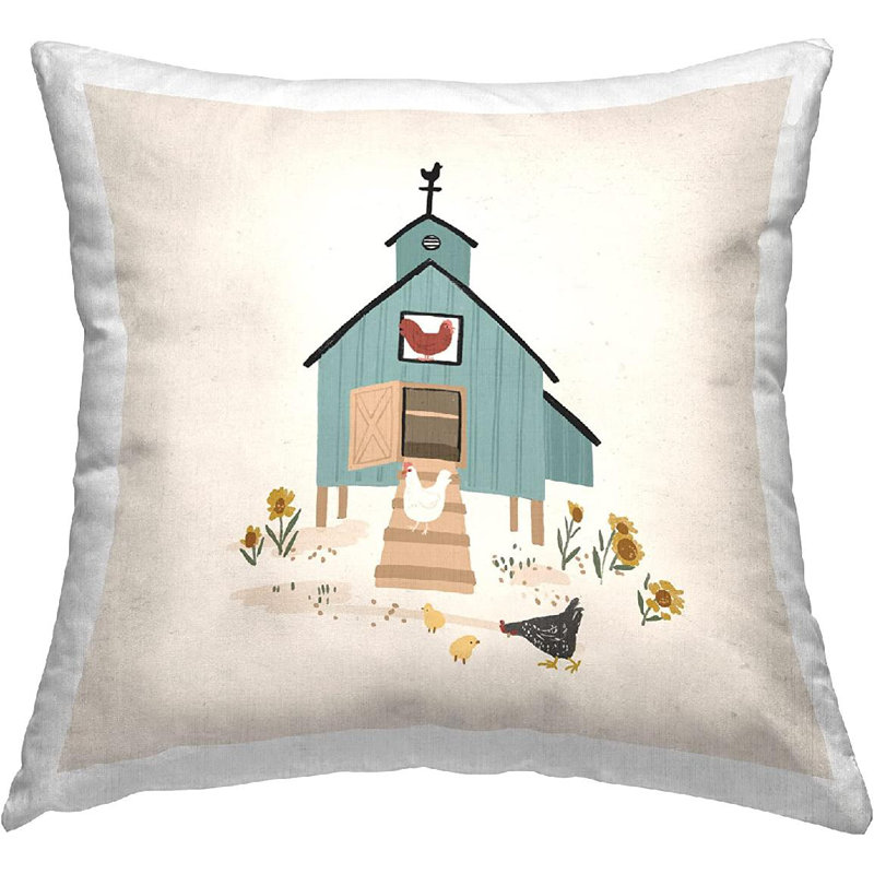 Polyester Throw Square Pillow Cover & Insert