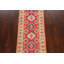 Tapis de couloir unique en laine noué à la main nouvel âge 2 pi x 6 pi rouge / beige
