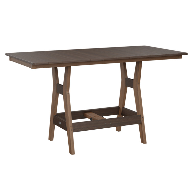 Table de salle à manger rectangulaire 66 po Berlin Gardens Harbor, Acajou antique, Imbuia, H 30,37 po x l 66 po x P 33 po