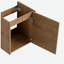 Meuble-lavabo mural 18 po avec lavabo en céramique et porte d'armoire à fermeture en douceur, pour petite salle de bain-120102171