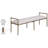 Axis Beige Linen Textured Fabric Upholstered Bench-1774581342-1774581340