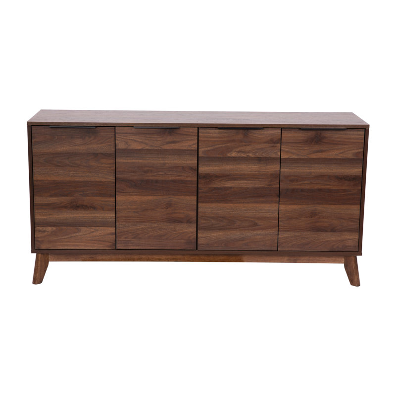 Amittai Engineered Wood TV Stand for up to 64" TVs by Flash Furniture, Medium Wood