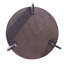 Ensemble de 2 tables basses gigognes rondes, ensemble de tables de bout modernes en placage de noyer pour le salon, assemblage facile