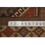 Tapis de couloir à teinture végétale antique Kazak pré-1900 3 x 7