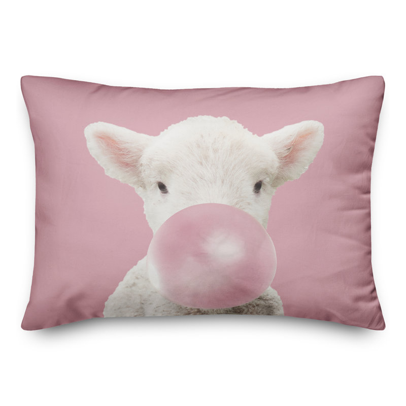 Housse de coussin rectangulaire en polyester 