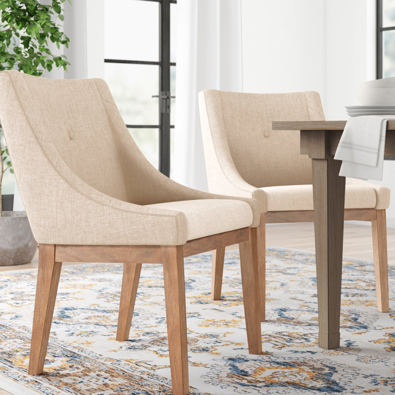 Chaise d'appoint Irving Place, Lin beige, Naturel
