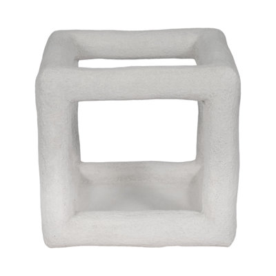 Textured Open Square Decorative Object