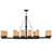 Dip 16 - Light Glass and Steel Dimmable Chandelier
