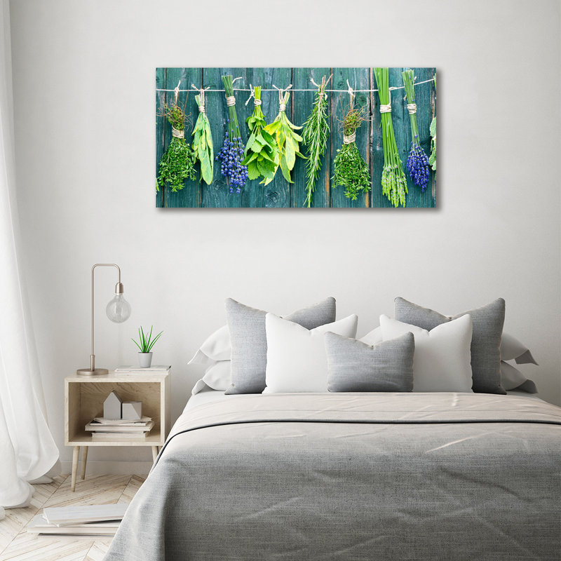 Herbs On A String - Wrapped Canvas Print