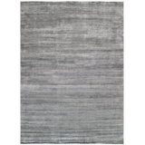 Hand Knotted Wool Area Rug in Black
