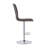 Black And Chrome Adjustable Bar Stool (Set Of 2)-589952710