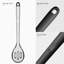 Cuillères en silicone résistantes à la chaleur de 600 ° F: cuillère de cuisine solide et rainurée en U 13,3 po U-Taste, long ustensile en caoutchouc antiadhésif, robuste pour mélanger, servir, remuer, frire, égoutter (noir, 2 pièces)-131284968