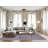 Machine Washable Horizontal Stripes Purple Area Rug-454799918