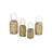  Grey Willow Lantern Set of 4, 13.5" H Woven Candle Holders