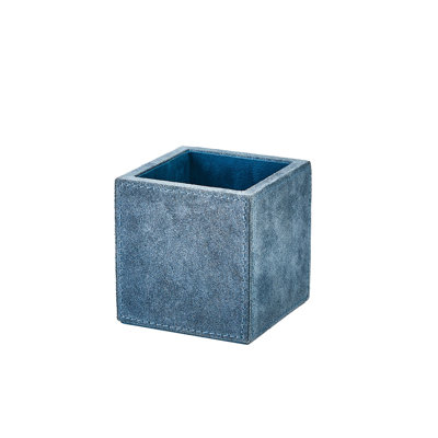 Posh Pencil Cup-Rust Suede