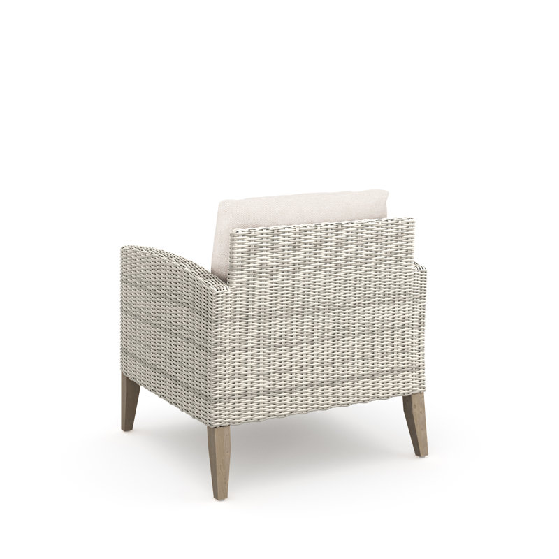 Lucele 6-Piece Wood Patio Conversation Set, Beige