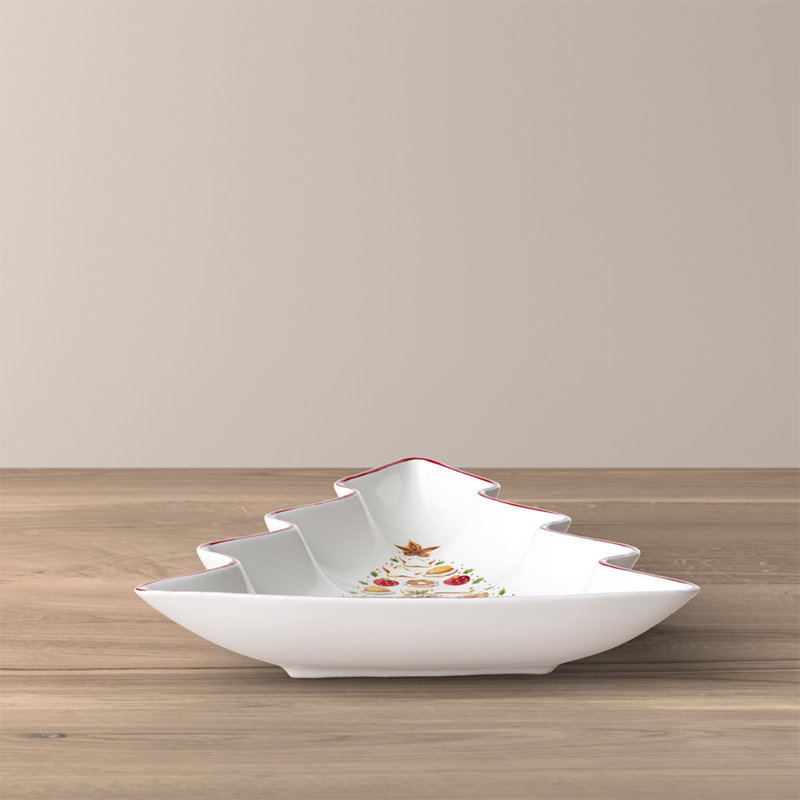 Winter Bakery Delight Tree in Platter, 10.25" H x 6" W x 0.75" D