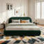 Lit moelleux en velours-129025325-129025324