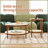 Modern Farmhouse Solid Wood Coffee Table for Living Room, Space-Saving Nesting Design, Easy 10-Min Assembly