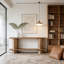 Table de chevet à 2 niveaux, table de canapé, console, table de couloir avec rangement spacieux et design élégant pour une utilisation polyvalente