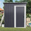 Senga 5ft. W x 3 ft. D Metal Pent Tool Shed Garden Shed