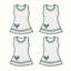 Tennis Dress Cocktail Napkins