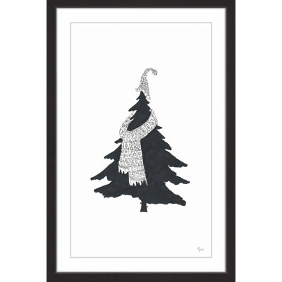 « confortable tree », reproduction encadrée