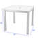 Caleob Outdoor Patio Square Dining Table