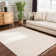 Roxbury Moroccan Machine Woven Polypropylene Area Rug in Cream