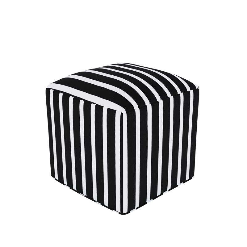 Repose-pieds Eliana Sunbrella, Sunbrella Shore Classic, H 18 po x l 22 po x P 22 po
