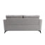 Ensemble de canapé-lit en tissu tissé gris clair Carlotta