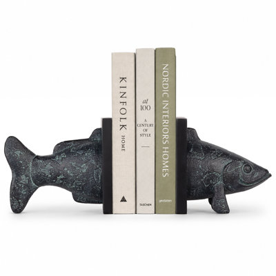 Serre-livres décoratifs en résine avec finition peinte à la main, serre-livres antidérapants robustes pour bibliothèques