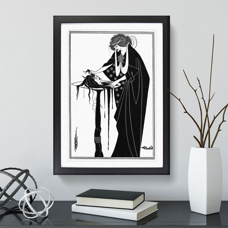 A Tragedy in Act One Vol.2 by Aubrey Beardsley - Picture Frame Graphic Art, Black Framed, 36cm H x 27cm W x 2cm D