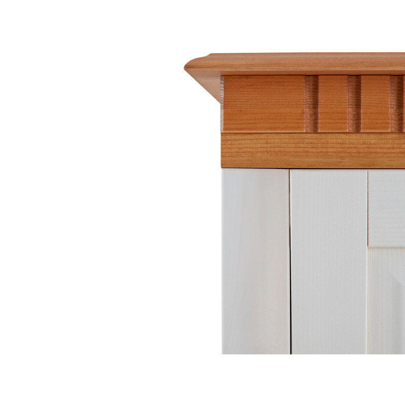 Adderley 121cm Sideboard, White/Honey