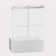 56-60 In. W X 62 In. H Frameless Double Sliding Tub Door, Bypass Tub Shower Door Soft Closing, Brushed Nickel 24D02-T60BNX