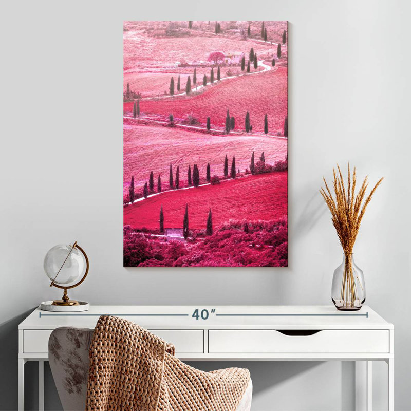 Vallée toscane rose d'Alvord, H 30 po x l 20 po