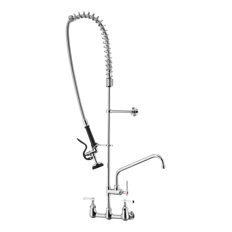 Robinet de cuisine commercial avec pulvérisateur de pré-rinçage 47 po