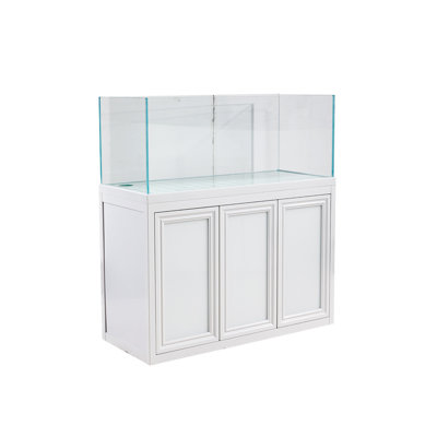 Réservoir d'aquarium rectangulaire blanc moderne