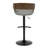 Laurenzio Swivel Upholstered Cotton Blend Adjustable Height Counter Stool with Steel Frame-93570919-93570918