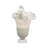 Glass Vase with Aluminum Connector and Stone Base in Glam Style Crafted from Glass Metal and Stone-2122176113