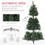 Arbre de Noël artificiel à ouverture automatique, arbre de Noël avec 1346 branches et base en acier-651888930