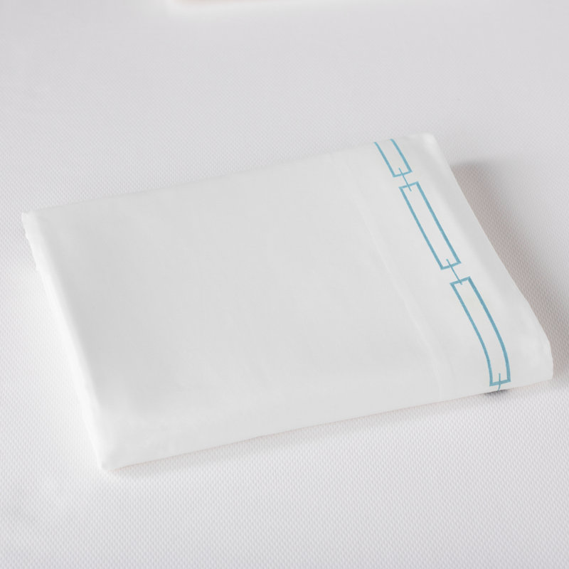 Stanza 420 Thread Count Egyptian-Quality Cotton Flat Sheet, Queen Flat Sheet, White