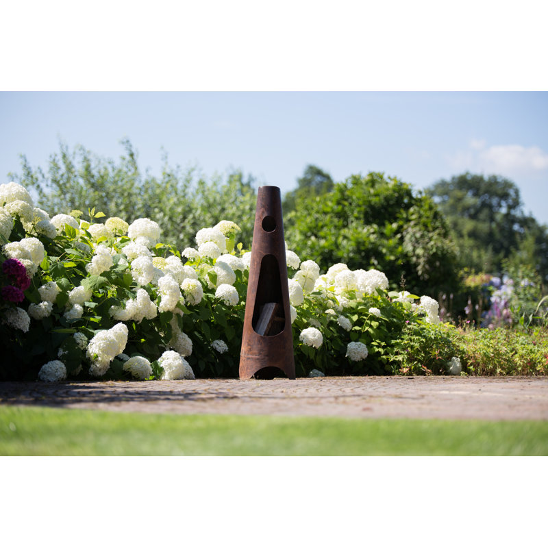 Cylinder Clay Wood Burning Smokeless Chimenea